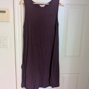 Market & Spruce Purple Sleeveless Sheath Mini Dress